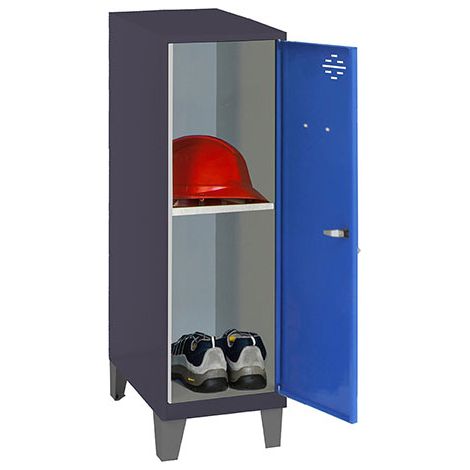 Simonrack blauer Metallschrank mit Zylinderschloss (1/2)