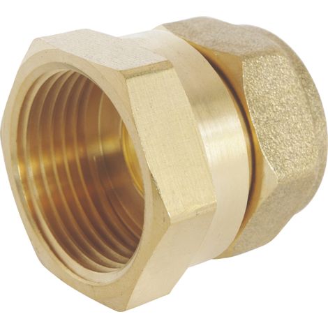Raccord laiton bague laiton à compression - Tube cuivre Ø18 - Femelle 20/27 (1/3)