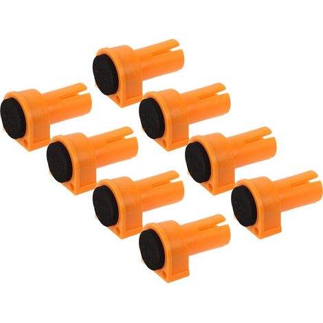 8 Pièces Coussinets en Nylon pour Établi avec Insert EVA Antidérapant, pour Serrage et Travail du Bois 20mm (1/5)