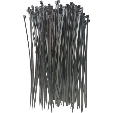 Lot de 100 colliers rilsan attache fils / serre cables 4.5 mm x 280 mm (1/2)