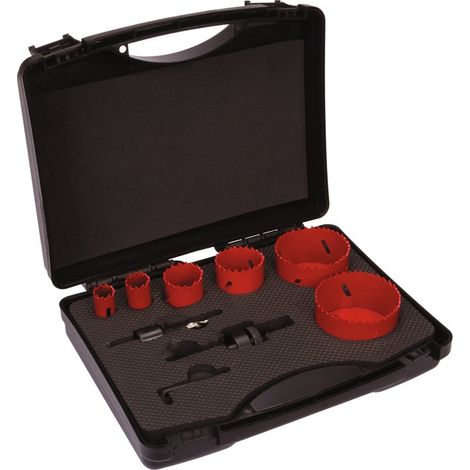 Kit complet trépan HSS bimétal SCID - 6 trépans - Spécial électricien (1/4)