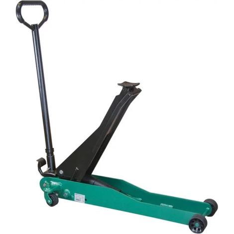 Cric rouleur haute élévation 1,4T – Hauteur max 715mm – Pédale de commande au pied – Soupape de surpression – Roues orientables – Compac - 4T-HC (1/3)