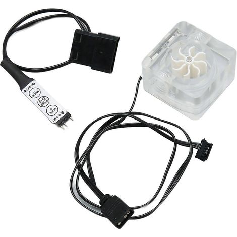 Débitmètre de refroidissement par eau, 8 hélices, filetage G1/4, 3 voies, en acrylique, pour ordinateur (1/5)