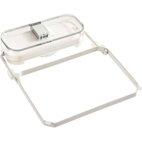 Support de Filtre d'Évier - Ventouse - Blanc Transparent - Pliable - 50 Filtres (1/5)