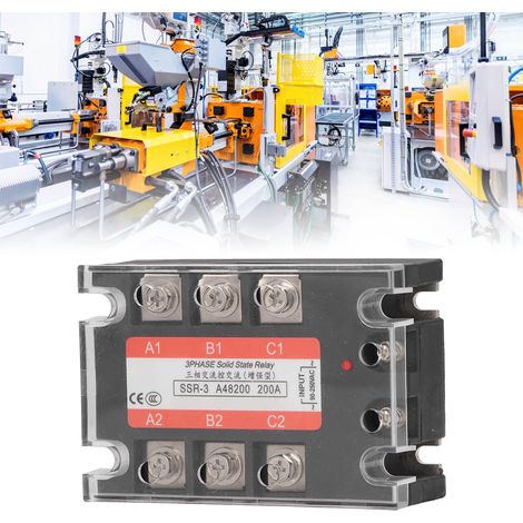 Dreiphasen-Halbleiterrelais 200 A SSR-3 A48200, 480 V AC-Steuerung (1/5)