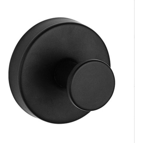 Lntyq Crochets Ventouse Sous Vide, 2PCS Crochet Mural d'Aspiration,Ventouse Salle de Bain Étanche, Amovible et Réutilisable Crochet Mural Ventouse pour Cuisine, Porte en Verre (Noir)