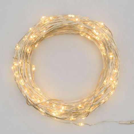MicroLED Lichterkette 20 m für innen und außen