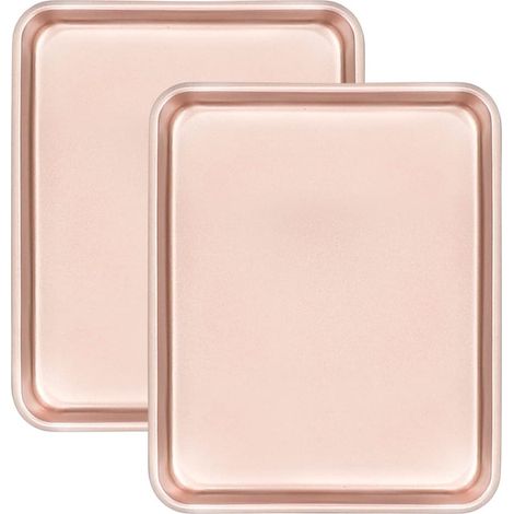 Teglie da forno, set di 2 teglie antiaderenti, teglia da forno antiaderente, teglia da forno, teglia da forno in acciaio al carbonio pesante e priva di sostanze tossiche (1/5)