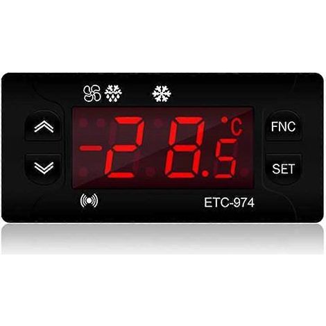 Régulateur de température miniature ETC-974 pour réfrigérateur, thermostat, thermorégulateur, thermocouple (1/3)