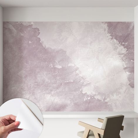 Selbstklebend Tapete - abwaschbar - Arbeitszimmer - Esszimmer- Top Qualität Violette Abstraktion 152x104 cm (1/5)