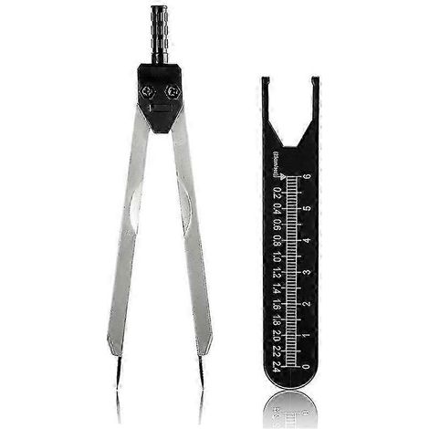 Pied à coulisse ECG, outil de mesure avec règle, pied à coulisse noir (1/5)