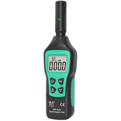Détecteur de champs électromagnétiques (CEM) – Mesure précise de 5 Hz à 3500 MHz, avec alarme sonore et lumineuse à 3 niveaux pour la détection des rayonnements RF/ELF, conforme aux normes européennes (1/5)