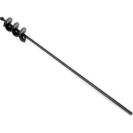 Broca helicoidal para jardín, herramienta práctica para plantar, perfora agujeros para cultivo profundo, broca hexagonal para plantar bulbos de flores (10 x 60 cm) (1/5)