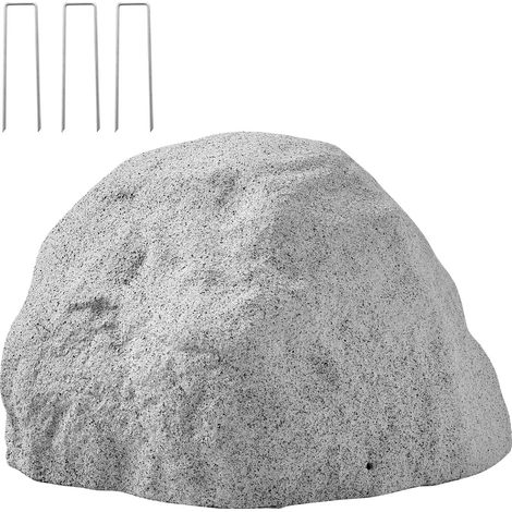 Mophorn Copertura in Finta Roccia per Esterni, Protezione per Pompa da Pozzo, Masso Artificiale Resistente alle Intemperie per Giardino e Cortile, Grigio, Taglia Piccola (1/5)