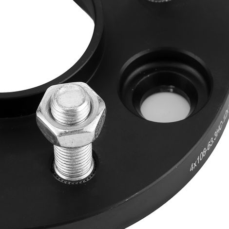Satz mit zwei Radflanschen, Lochkreis 4x108, 15 mm dick, 63,3 mm Bohrungsdurchmesser, kompatibel mit Ford Fiesta, Focus, Mondeo, RS, ST. Verfügbar in unserem Überseelager. (1/4)