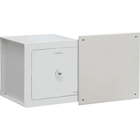 ARREGUI Elek 22500W-S1 Cassaforte Nascosta dietro al Coperchio della Cassetta di Derivazione Piccola Cassaforte da Incassare al Muro 20x20x21 cm 5 L (1/5)