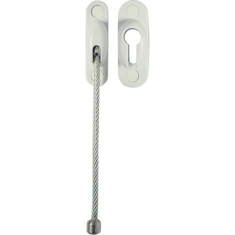 Câble d'entrebaîllement Secury'Cable en 155 mm coloris blanc - SOCONA