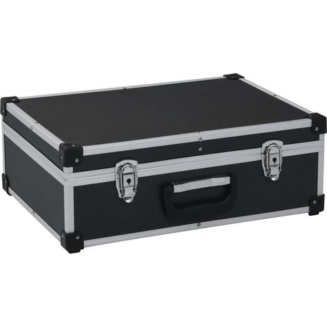 Valigia degli attrezzi cassetta degli attrezzi valigetta degli attrezzi carrello degli attrezzi cassetta degli attrezzi custodia portadocumenti portatile 46 x 33 x 16 cm nero 020003269