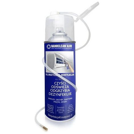 Detergente e disinfettante per l'aria NANOCLEAN, aerosol da 400 ml al profumo di agrumi.