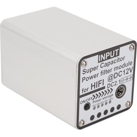 Module de filtrage DC12V avec réjection de mode commun, entrée/sortie DC 2.1 et indication de tension pour Raspberry Pi (1/5)