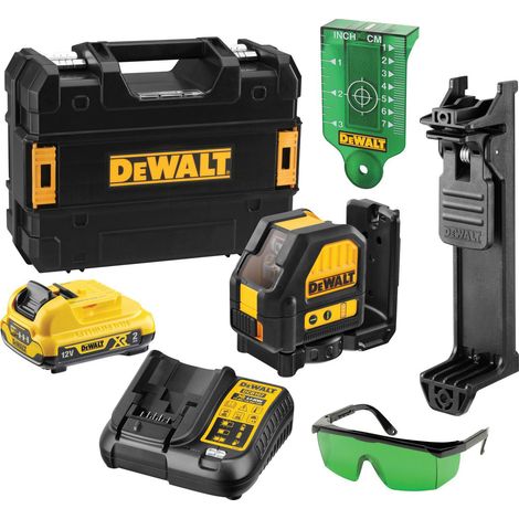 DeWalt DCE088D1G 12v Self Levelling Cross Line Green Laser Level with Bracket (1/10)