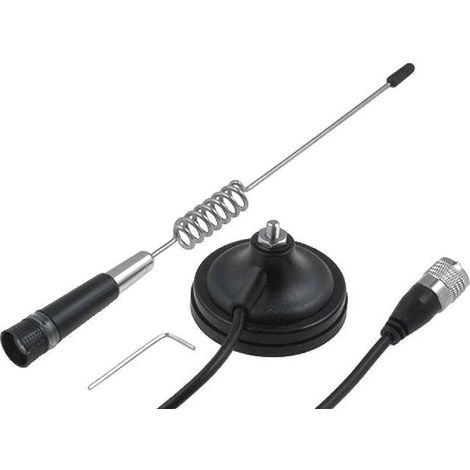Antenne CB 0.315m 3dBi aimant diametre embase 70mm