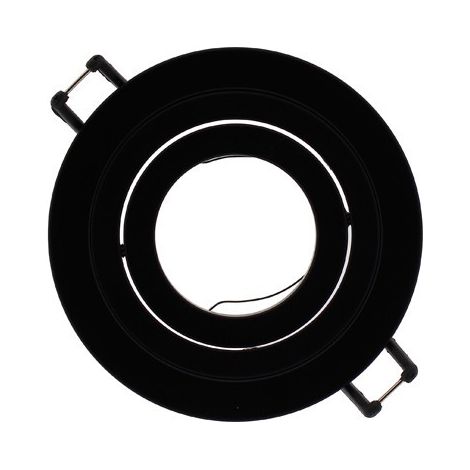 Bague pivotante ronde hélium encastrée noire CRISTALRECORD 01-010-80-180