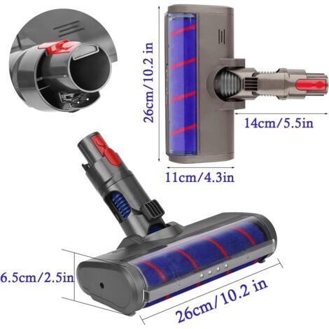 Spazzola Compatibile Accessori Aspirapolvere per Pavimenti Duri e Tappeti-AUTRES (1/4)