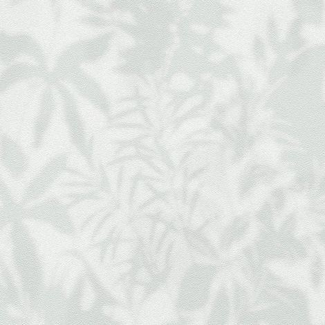 Ton-sur-ton wallpaper wall Profhome 781513 hot embossed non-woven wallpaper textured with floral ornaments matt green grey white 5.33 m2 (1/4)