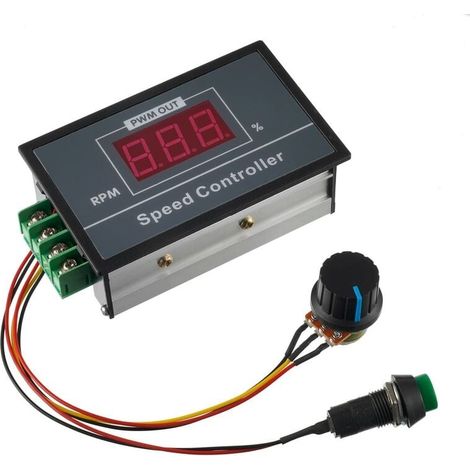 BOJACK affichage numérique réglable PWM régulateur de moteur à courant continu 30A 6-60V 12V 24V 36V 48V LED contrôle d'affichage avec interrupteur marche-arrêt-LIAIKI (1/5)