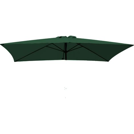 Greenbay Replacement Fabric Garden Parasol Canopy Cover for 3X2m 6 Arm Parasol - Green (1/2)