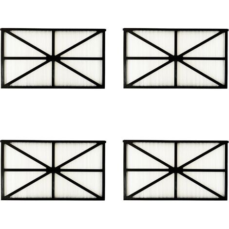 Lot de 4 Panneaux Filtres pour Robot Tiger Shark RCX70101PAK2 Noir (1/3)