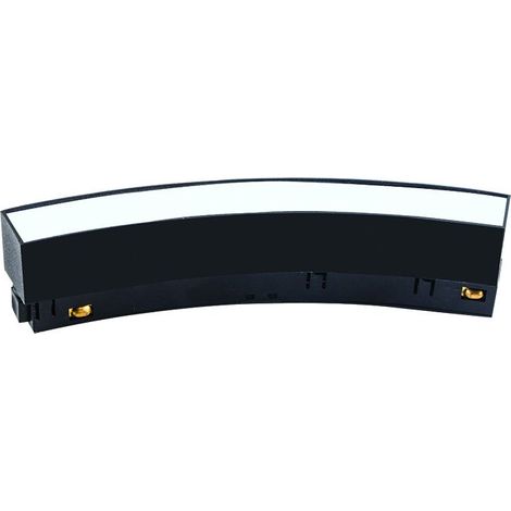 Spot LED Encastrable Magnétique Incurvé D900 8W Variable Opale Noir Sablé ZAMBELIS 22100 - Blanc chaud - 3000K (1/2)