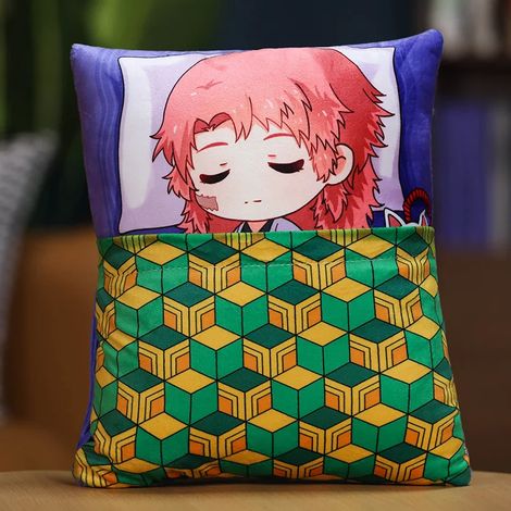Filiyano – oreiller appui-tête – Oreillers mignons de dessin animé Demon Slayer, Kimetsu No Yaiba Tanjirou Zenitsu Nezuko Shinobu Giyuu, oreiller (1/5)