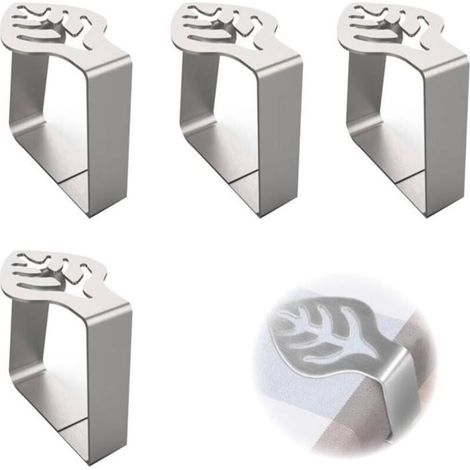 Tablecloth Clips, Anti-Slip Tablecloth Clips, Stainless Steel Anti-Slip Tablecloth Clips, Tablecloth Clips, Tablecloth Clips (1/4)