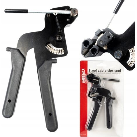 Pinza per fascette metalliche in acciaio amio-04328 (1/5)
