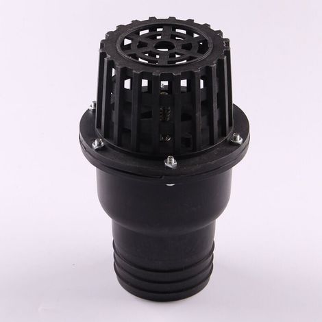 Clapet de pied de pompe à eau, clapet anti-retour plat à basse pressionnoir, pour machine à fluide(3")