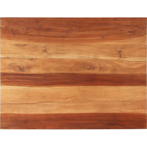 Dessus de table bois massif d'acacia 25-27 mm 70x90 cm (1/5)