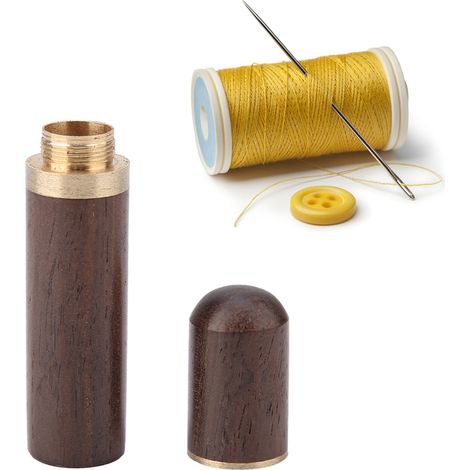 Boîte de Rangement Sécurisé pour Aiguilles Couture en Bois Massif (Coffret Sécurité) (1/5)