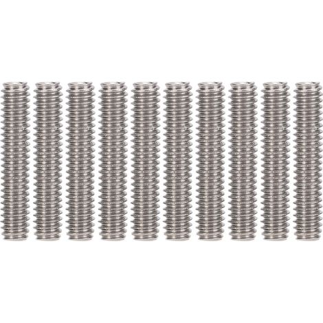 Kit d'assortiment de 50 vis sans tête en acier inoxydable A2-70, vis de fixation M2x10