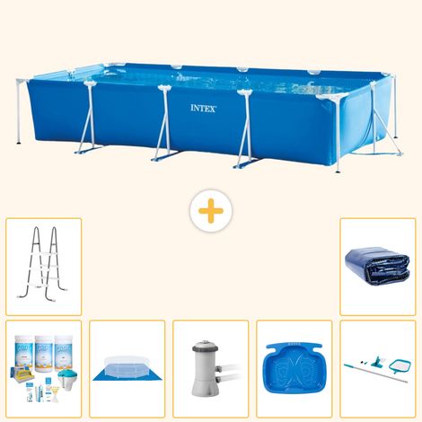 Intex Piscine Tubulaire Rectangulaire - 450x220x84 cm - 8-pièces S20079 (1/5)