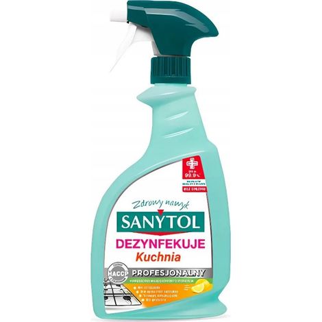 Spray per pulizia Sanytol kuchnia professional antibatterico sicuro alimenti