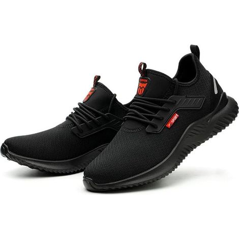 – Chaussures de sécurité légères et confortables pour hommes et femmes – Semelle antidérapante en caoutchouc – Doublure respirante – Pointure 43 - Respirantes-43 (1/5)
