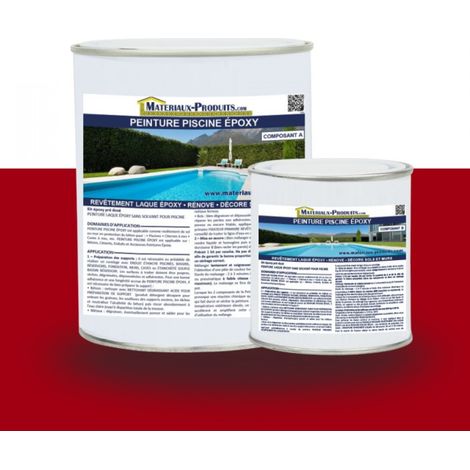 Peinture Piscine Epoxy - 1 Kg Rouge brique - MATPRO (1/5)