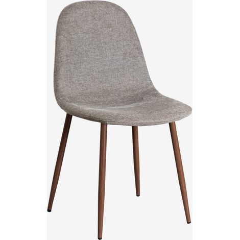 SKLUM Gepolsterter Esszimmerstuhl Glamm           Dunkles Holz                         (1/5)