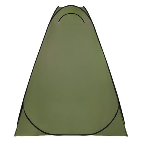 Tienda de playa plegable autónoma de 120x120x190 cm, vestidor móvil en verde. (1/5)