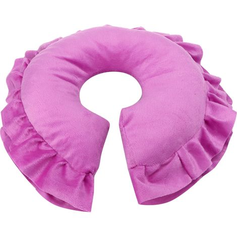 Oreiller Visage Ergonomique U-Shape Détachable pour Spa et Massage - Violet et Rouge (1/5)