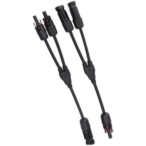 HOXILEELEO - Connettore solare Y (2 pezzi) – Adattatore parallelo 1000 V DC grado di protezione IP67 – Resistente ai raggi UV e calore (1/5)