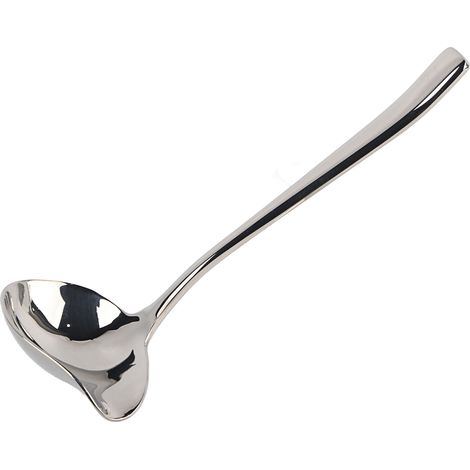 Cuillère à sauce en acier inoxydable avec bec verseur, cuillère à sucre, ustensile de cuisine (1/5)