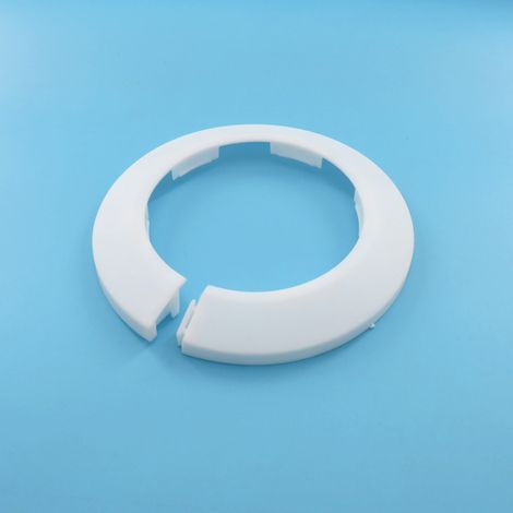 Zierring für PVC-Abflussrohr 75, Rohrabdeckung für Heizungs- und Feuerlöschrohre, dekorative Abdeckplatte für Abflussrohrschelle (1/4)